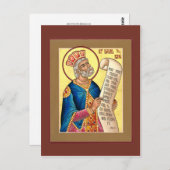 Carte de prière Saint David (Devant / Derrière)