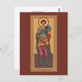 Carte de prière Saint Demetrios (Devant / Derrière)