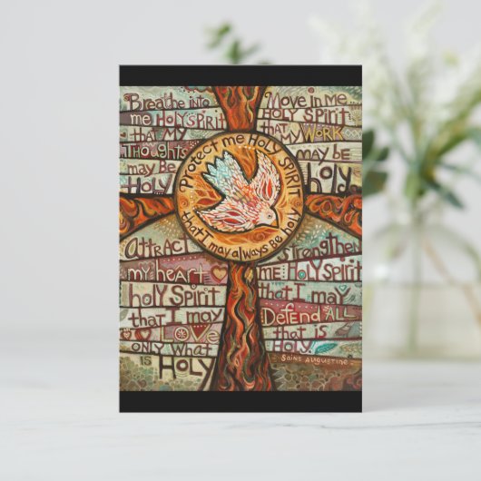 Carte de prière Saint-Esprit (Debout devant)
