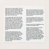 Carte de prière Saint François d'Assise (Intérieur déplié)