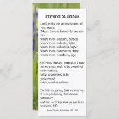 Carte de prière Saint François d'Assise (Devant / Derrière)