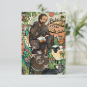 Carte de prière Saint François, Prière de Paix (Debout devant)