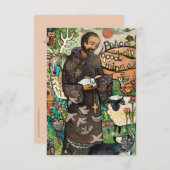 Carte de prière Saint François, Prière de Paix (Devant / Derrière)