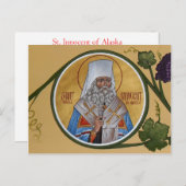 Carte de prière Saint Innocent (Devant / Derrière)