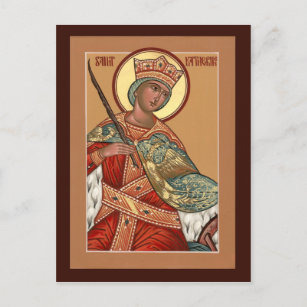 Carte de prière Saint Katherine