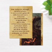 Carte de prière SAINT MICHAEL VANGUISHING SATAN (Bureau)