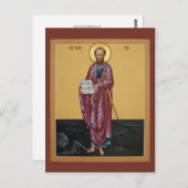 Carte de prière Saint Paul (Devant / Derrière)