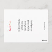 Carte de prière Saint-Pierre (Dos)