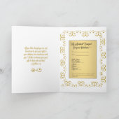 Carte de prière Saint Therese Spirituelle Bouquet (Intérieur)