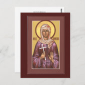 Carte de prière Saint Valentina (Devant / Derrière)