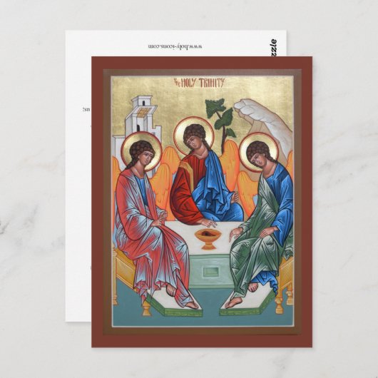 Carte de prière Sainte Trinité (Devant / Derrière)