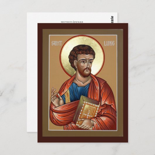 Carte de prière St. Luke (Devant / Derrière)