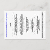 Carte de prière St. Michael l'Archange (Dos)