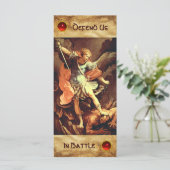 Carte de prière St. Michael l'Archange (Debout devant)