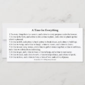 Carte de prière Temps pour tout (Devant)