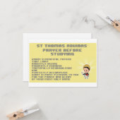 Carte de prière Thomas Pixelated (Devant/Arrière en situation)