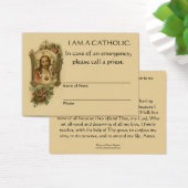 Carte de prière traditionnelle catholique d'urgenc (Bureau)