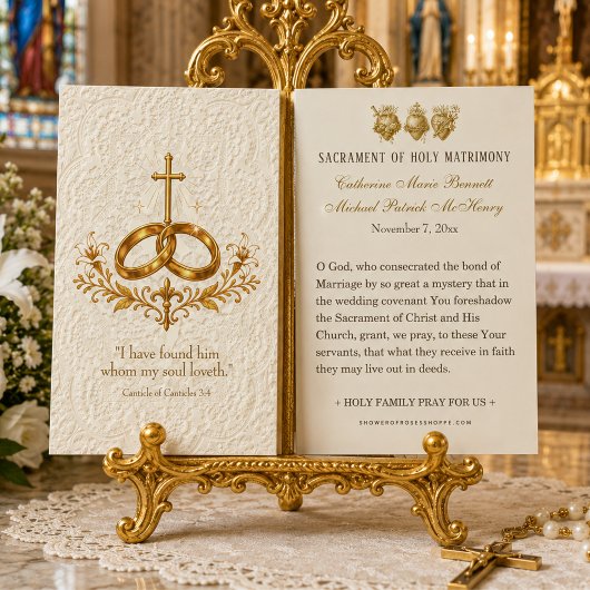 Carte de prière traditionnelle catholique pour le 