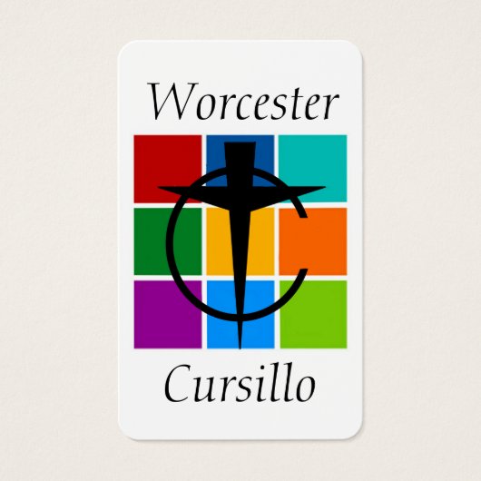 Carte de prière Worcester Cursillo (Devant)