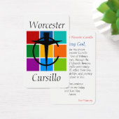 Carte de prière Worcester Cursillo (Bureau)