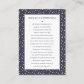 Carte de prières funéraires avec photo Marine Blue (Dos)