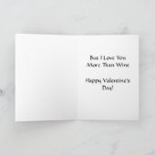 Carte de prince Saint-Valentin de vin (Intérieur)