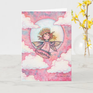 Carte de princesse fée mignonne pour toutes occasi