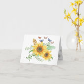 carte de printemps (Fleur jaune)