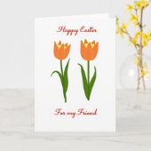 Carte de printemps à la fleur orange (Fleur jaune)