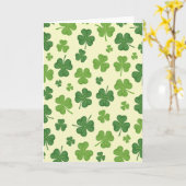 Carte de printemps à motif de trèfle (Fleur jaune)