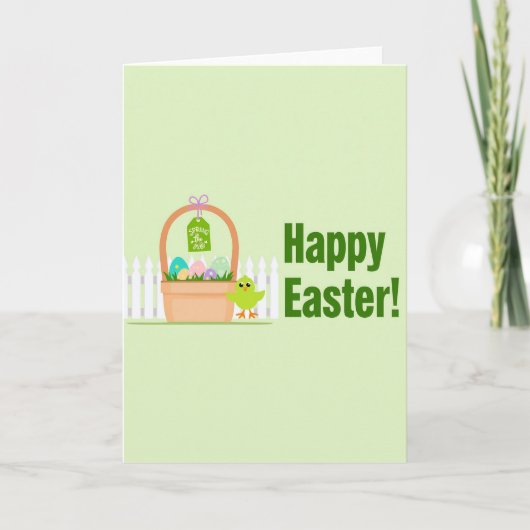 Carte de printemps à motif pastel (Devant)