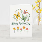 Carte de printemps à votre pensée (Fleur jaune)