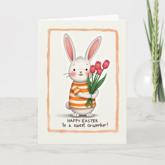 Carte de printemps Bouquet de lapin (Devant)