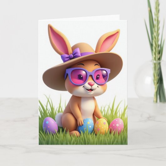 Carte de printemps Bunny Friend (Devant)