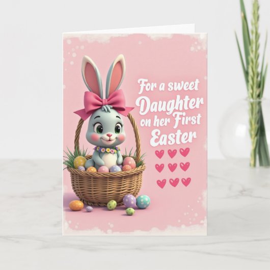 Carte de printemps Bunny Heart (Devant)
