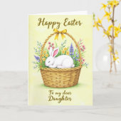 Carte de printemps d'animal endormi (Fleur jaune)