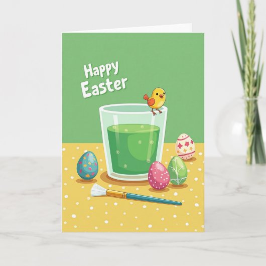 Carte de printemps en or faux (Devant)