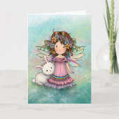 Carte de printemps Fairy and Bunny par Molly Harri (Devant)