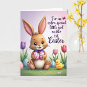 Carte de printemps fausse feuille de lapin (Fleur jaune)