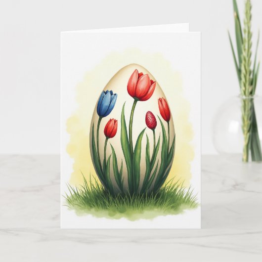 Carte de printemps florale en faux or (Devant)