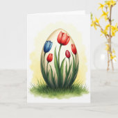 Carte de printemps florale en faux or (Fleur jaune)