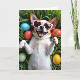 Carte de printemps Fun Happy Dog