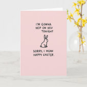 Carte de printemps Funny Bunny (Fleur jaune)