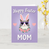 Carte de printemps joyeuse avec un animal mignon (Fleur jaune)