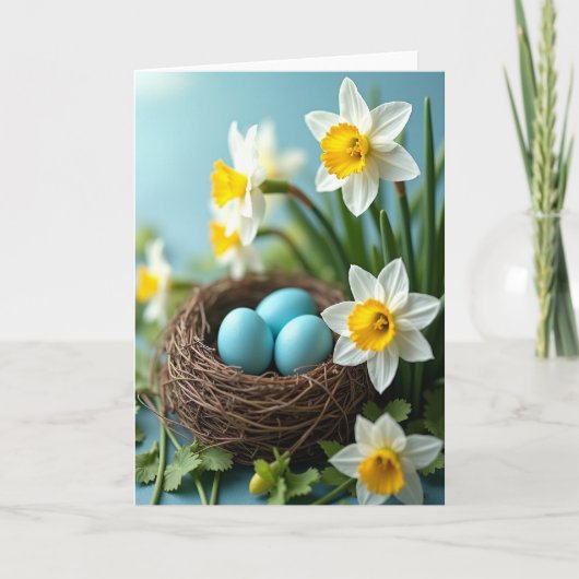 Carte de printemps Nest Egg Bloom Art (Devant)