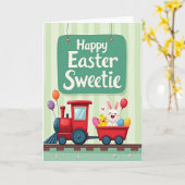 Carte de printemps ovale pastel (Fleur jaune)