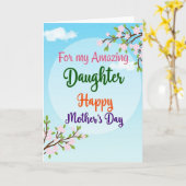 Carte de printemps pour fille incroyable (Fleur jaune)