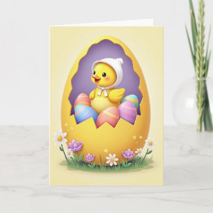 Carte de printemps pour jeune éclosion heureuse
