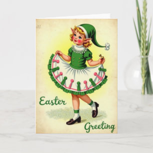 Carte de printemps vintage joyeuse