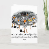 Carte de prison : Female jailbird (Dos)